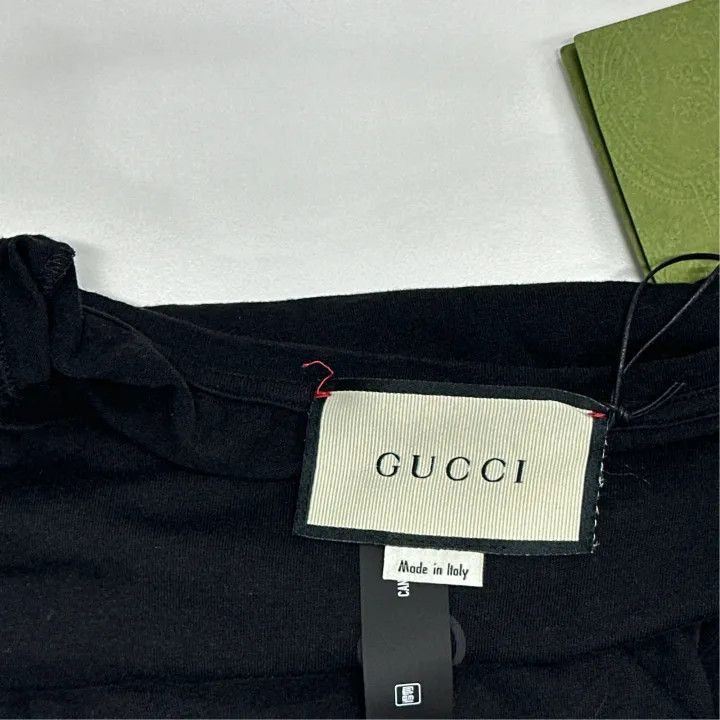 Gucci Gucci Gucci Black Logo Print Short Sleeve T-Shirt -2506 Size US L / EU 52-54 / 3 - 4 Thumbnail