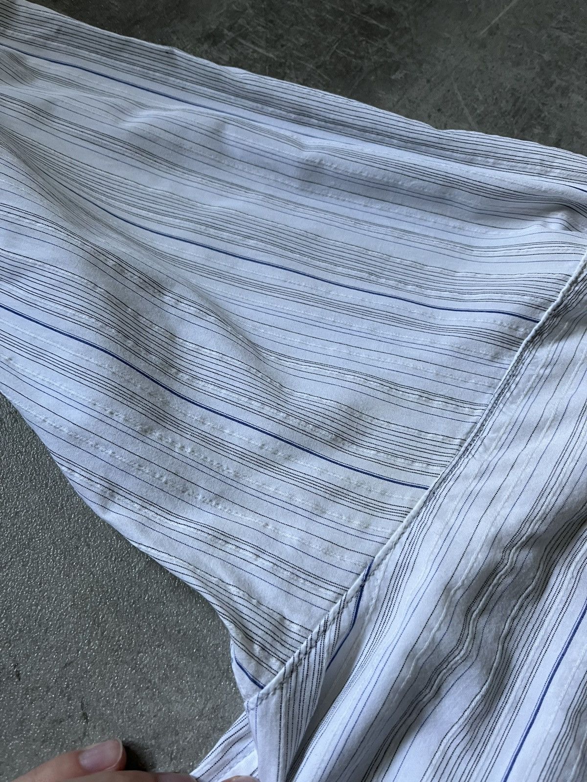 Final Home Final Home Issey Miyake button up outdoor shirt blue white Size US M / EU 48-50 / 2 - 8 Thumbnail