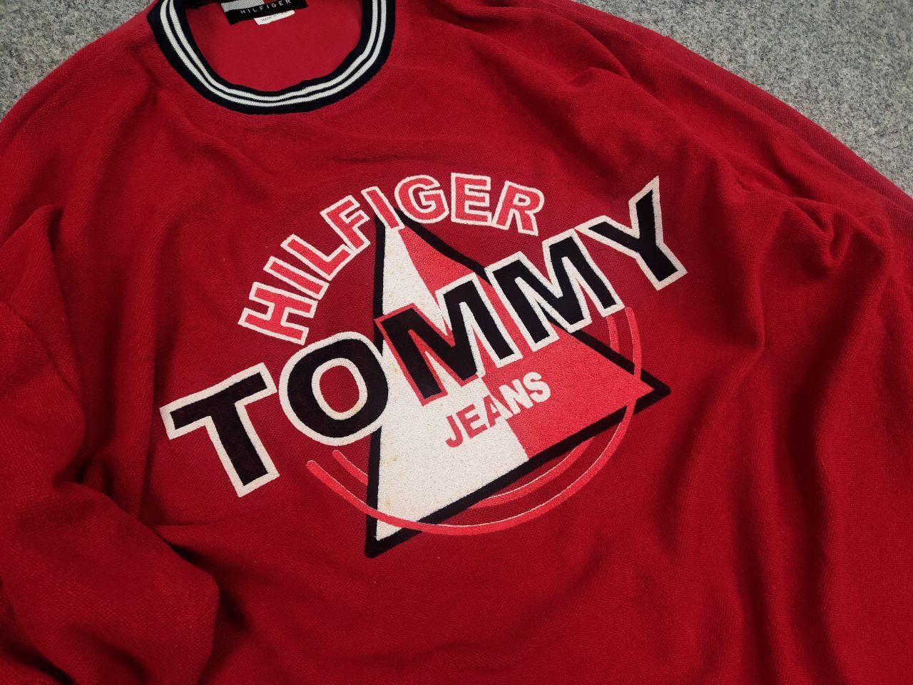 Tommy Hilfiger × Vintage Vintage Tommy Hilfiger Jeans USA Made Oversized Long Sleeve Size US XL / EU 56 / 4 - 7 Thumbnail