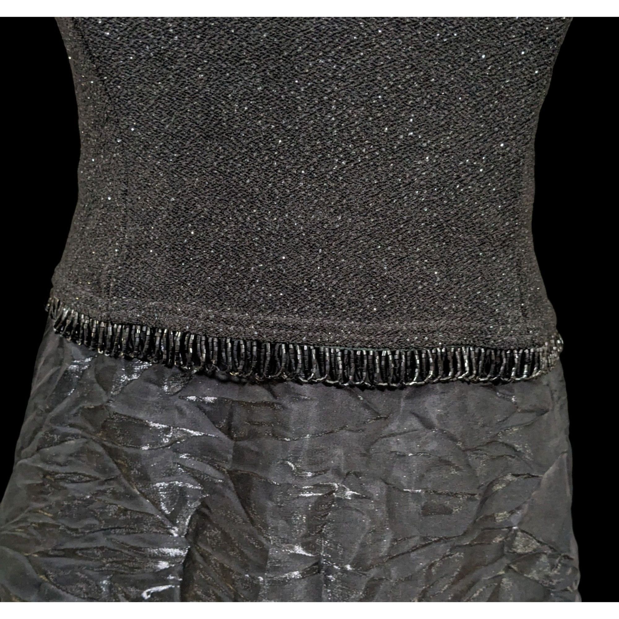 Other Vintage Y2K Gothic Formal Black Strapless Gown Size L / US 10 / IT 46 - 10 Thumbnail