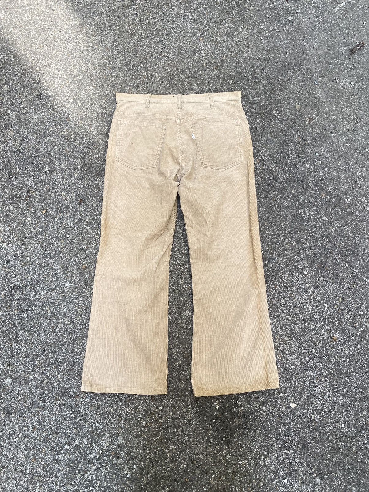 Levi's Vintage Levis 70s Button #3 Corduroy Flare Bootcut Talon 42 Size US 33 - 10 Thumbnail