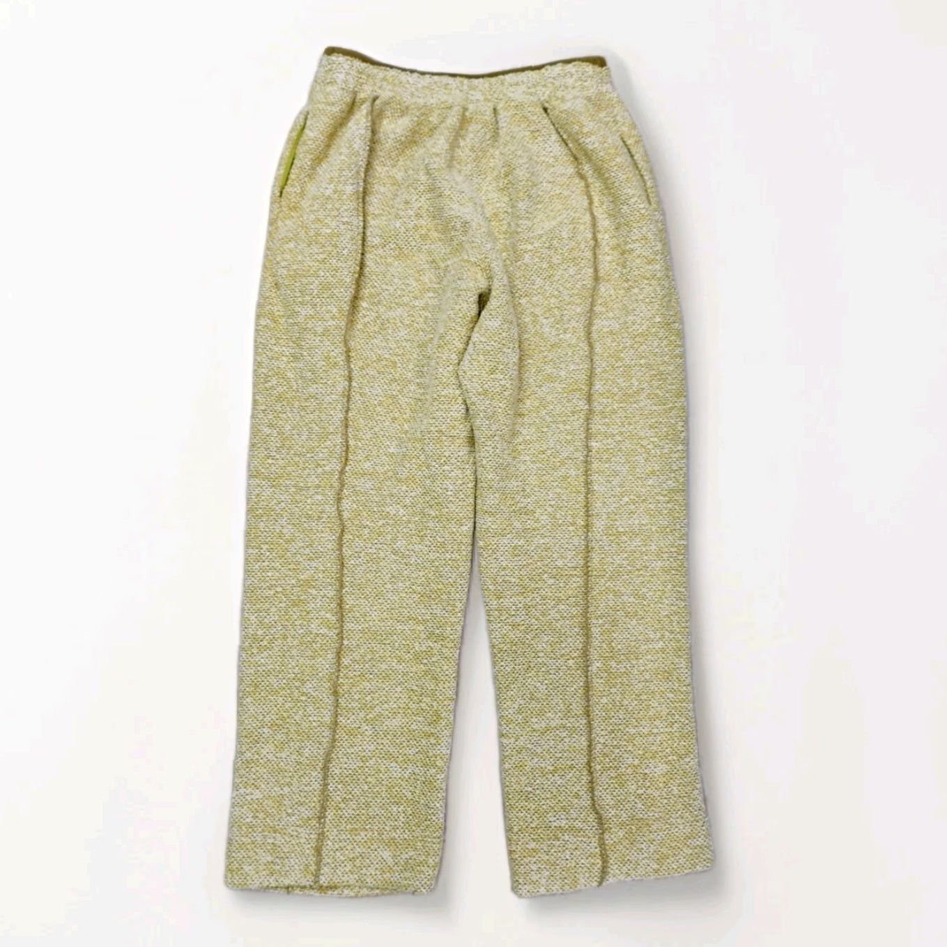 Vintage Out From Under Urban Outfitters Straight Leg Knit Sweatpants M Women Green Polyester Elastic Waist Pockets 28.5in Inseam Size 32" / US 10 / IT 46 - 2 Thumbnail