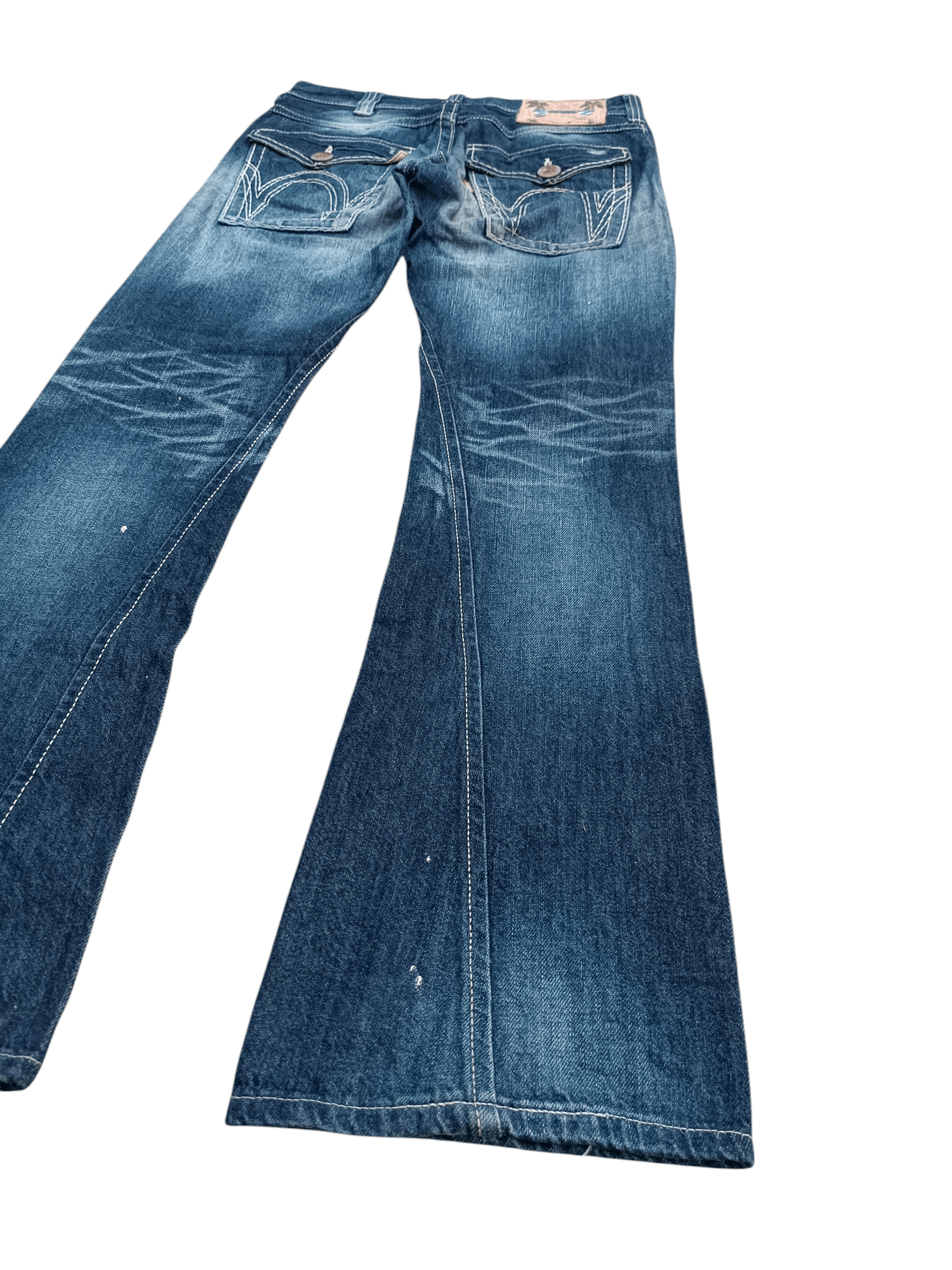 14th Addiction × Edwin × If Six Was Nine Edwin Exclusive Vintage Flare Distressed Whiskers Denim Size US 33 - 15 Thumbnail