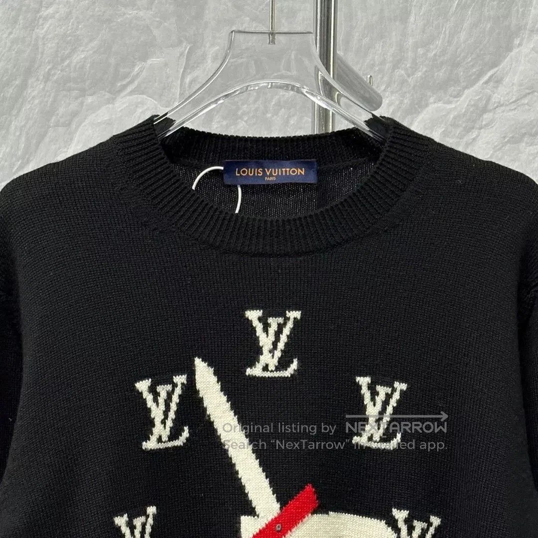 Louis Vuitton louis vuitton clock design black sweater. Size US L / EU 52-54 / 3 - 2 Thumbnail