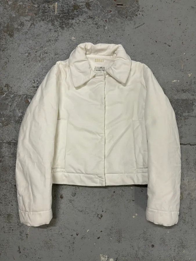Maison Margiela AW2005 Maison Martin Margiela White Cotton Quilted Puffer Jacket Size US S / EU 44-46 / 1 - 1 Thumbnail