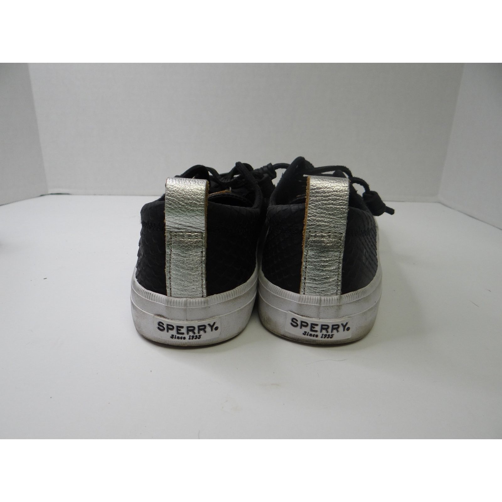 Sperry Sperry Crest Vibe Sneakers Women's, Black Leather, Size 8, Size US 8 / IT 38 - 2 Thumbnail