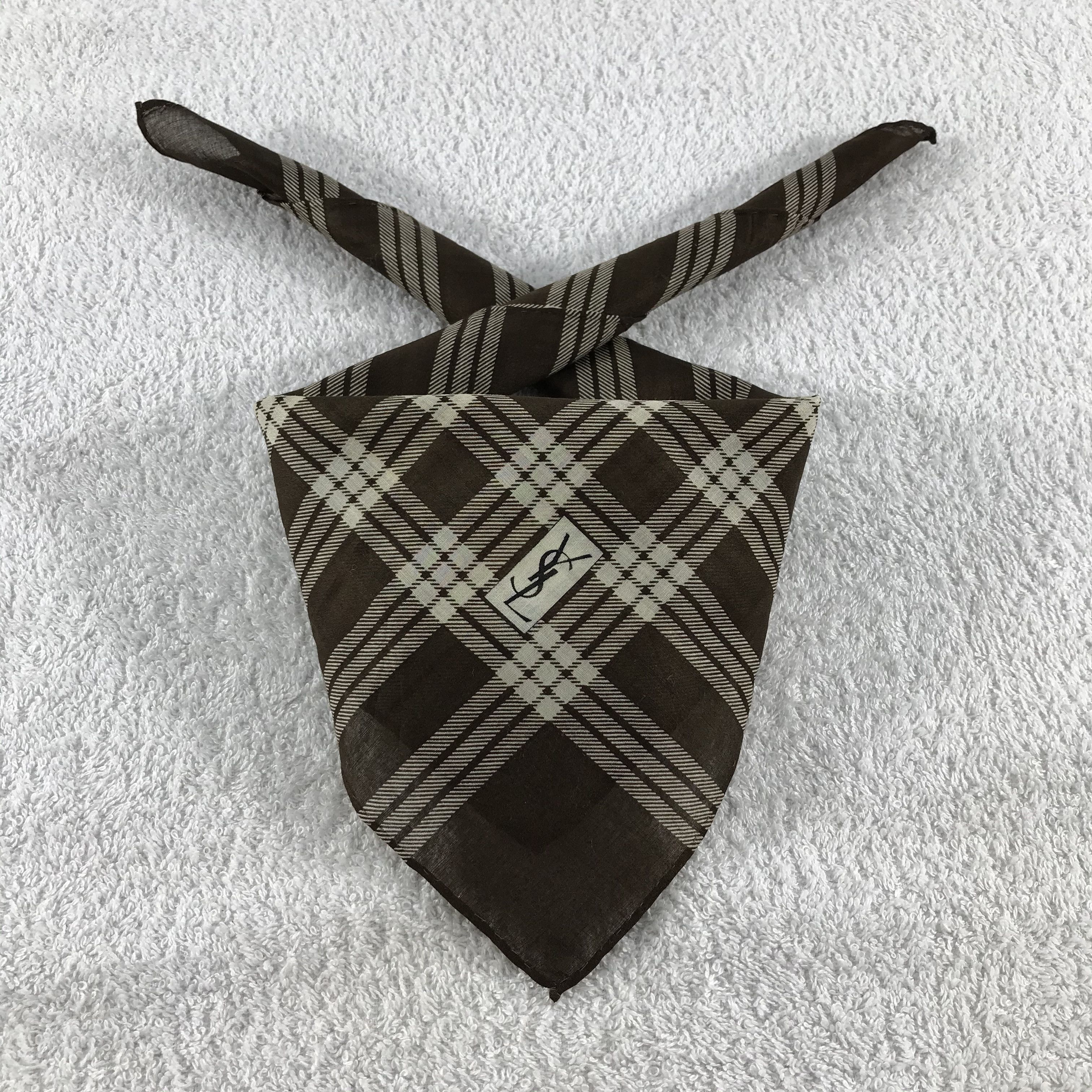 Vintage × Yves Saint Laurent Yves Saint Laurent Neckerchief / Bandana / Handkerchief Size ONE SIZE - 1 Thumbnail