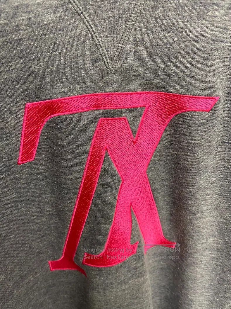 Louis Vuitton Louis Vuitton Grey Pink Big X Embroidered Sweatshirt Size US L / EU 52-54 / 3 - 4 Thumbnail