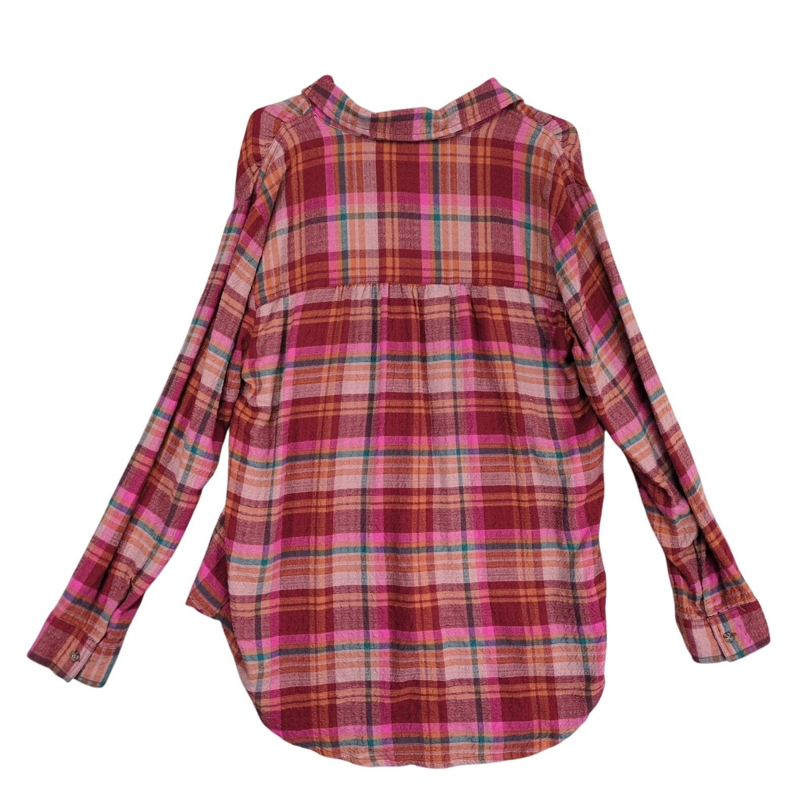 Other Beach Lunch Lounge Women's L Oversized Flannel Shirt Top Size L / US 10 / IT 46 - 3 Thumbnail