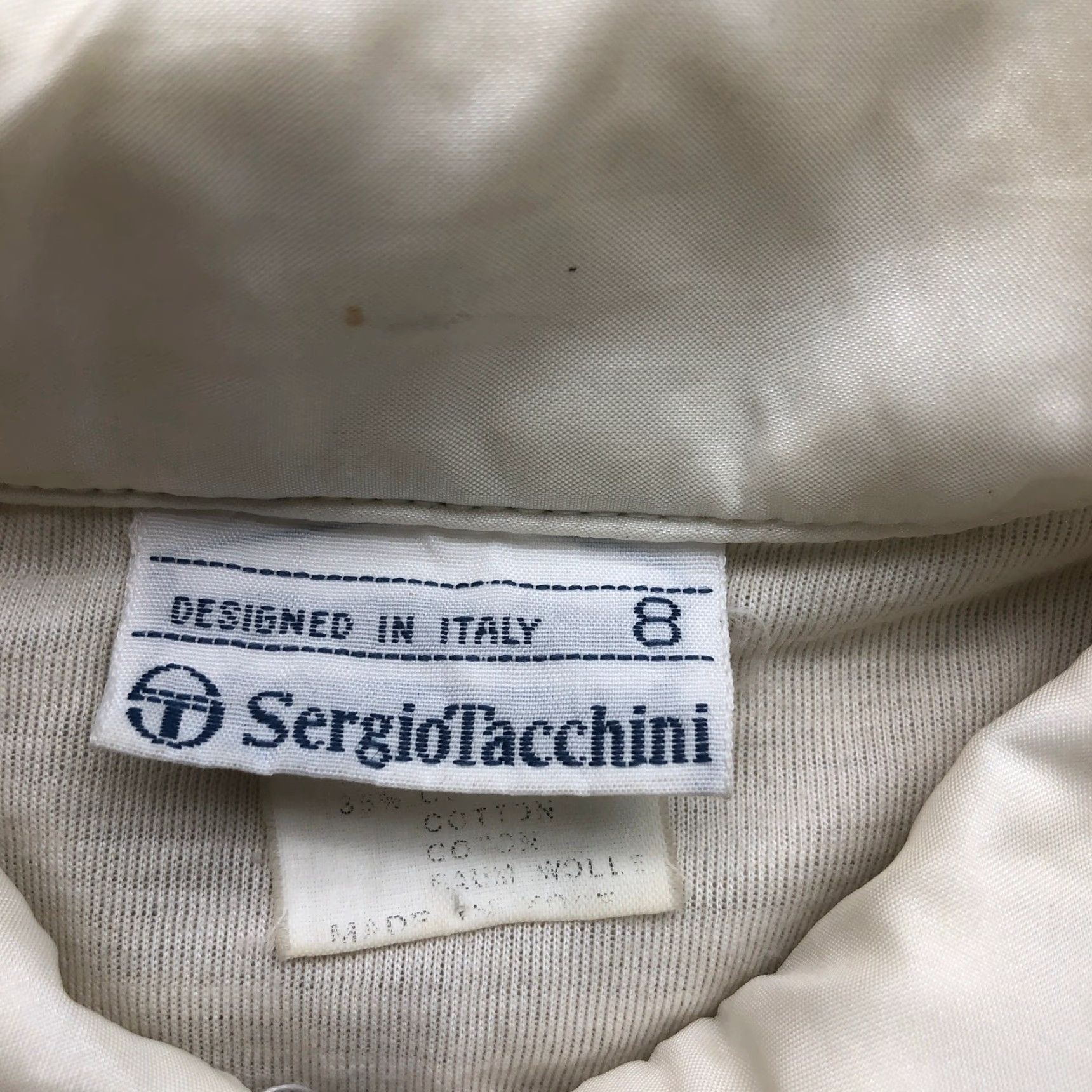 Sergio Tacchini VINTAGE Sergio Tacchini Track Jacket Womens Small White 80s Retro Tennis Windbreaker Full Zip Pockets Short Jacket - 8 Size Regular Womens Size M / US 6-8 / IT 42-44 - 3 Thumbnail