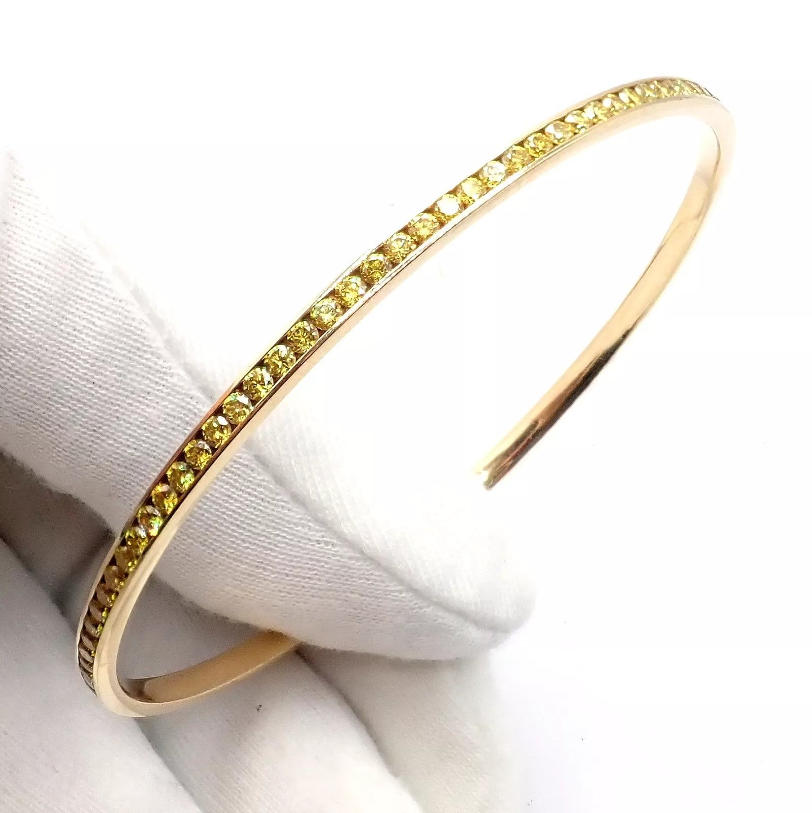 Jacob & Co. Jacob & Co 18k Full 3.5ctw Diamond Bangle Bracelet Size ONE SIZE - 3 Thumbnail