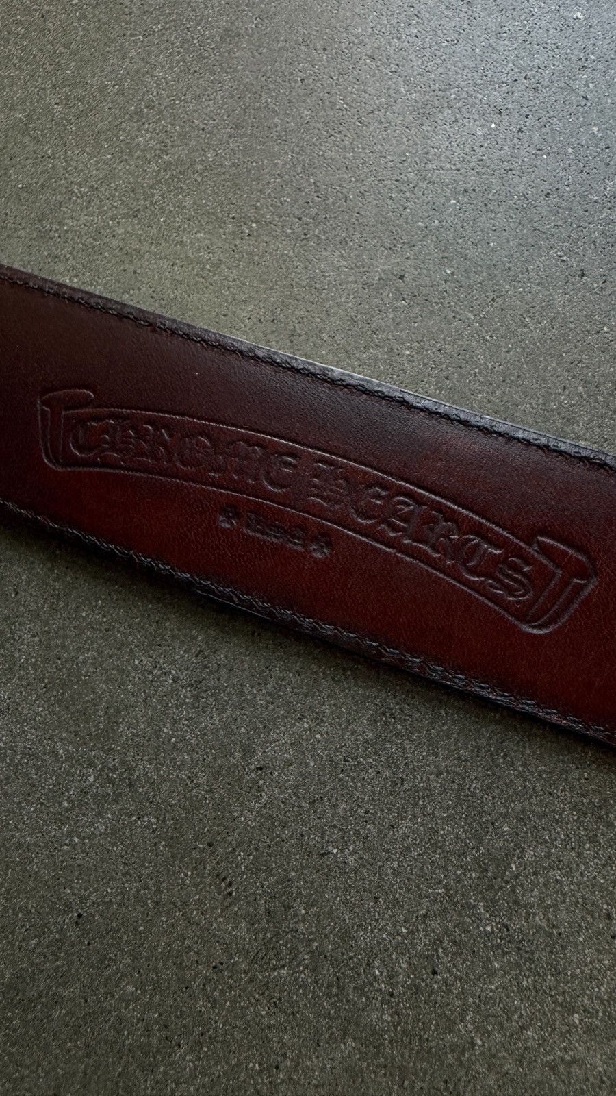 Chrome Hearts RARE! Chrome Hearts Brown Leather Gunslinger Belt Size 32 - 6 Thumbnail