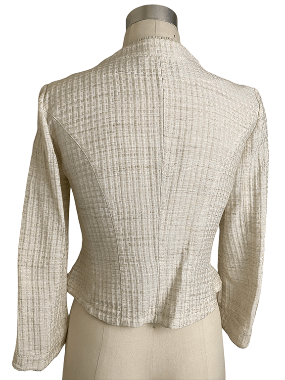 Giorgio Armani Fitted blazer with mini ruffle trim Size M / US 6-8 / IT 42-44 - 2 Thumbnail