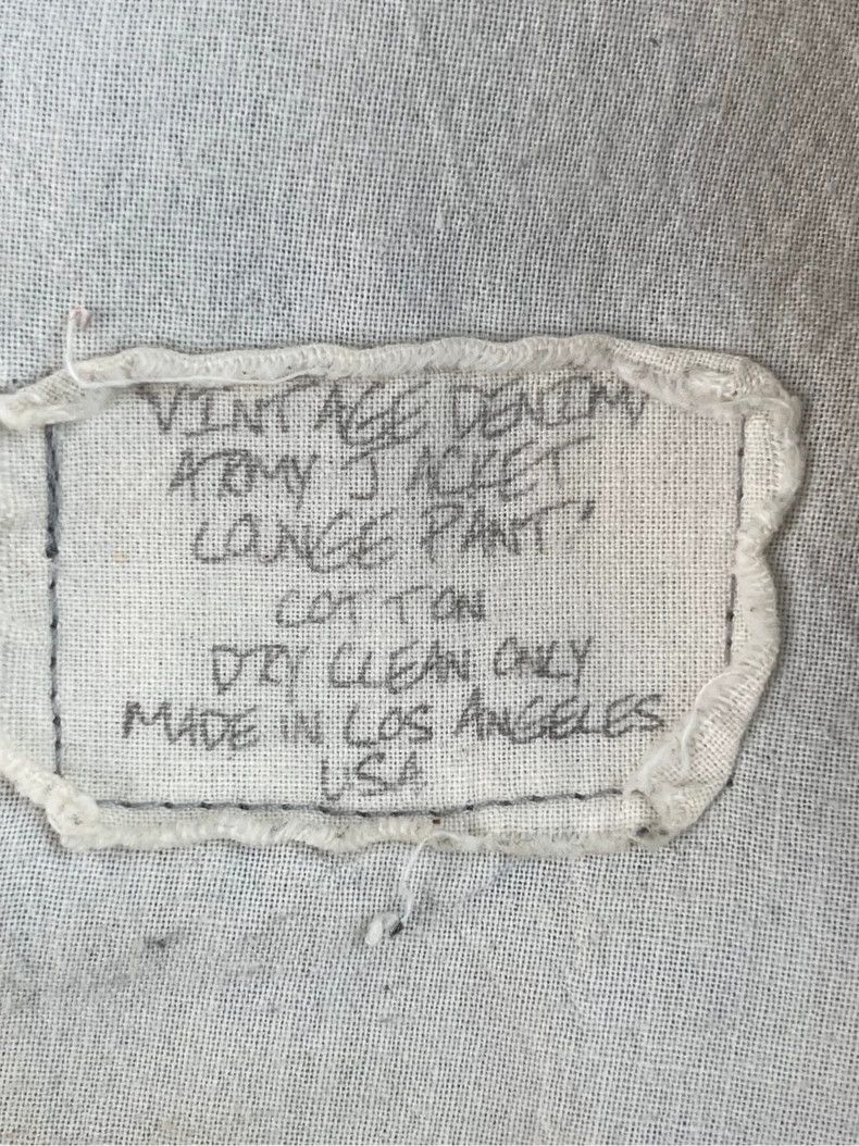 Greg Lauren Greg Lauren Military fabric spliced denim pants Size US L / EU 52-54 / 3 - 5 Thumbnail