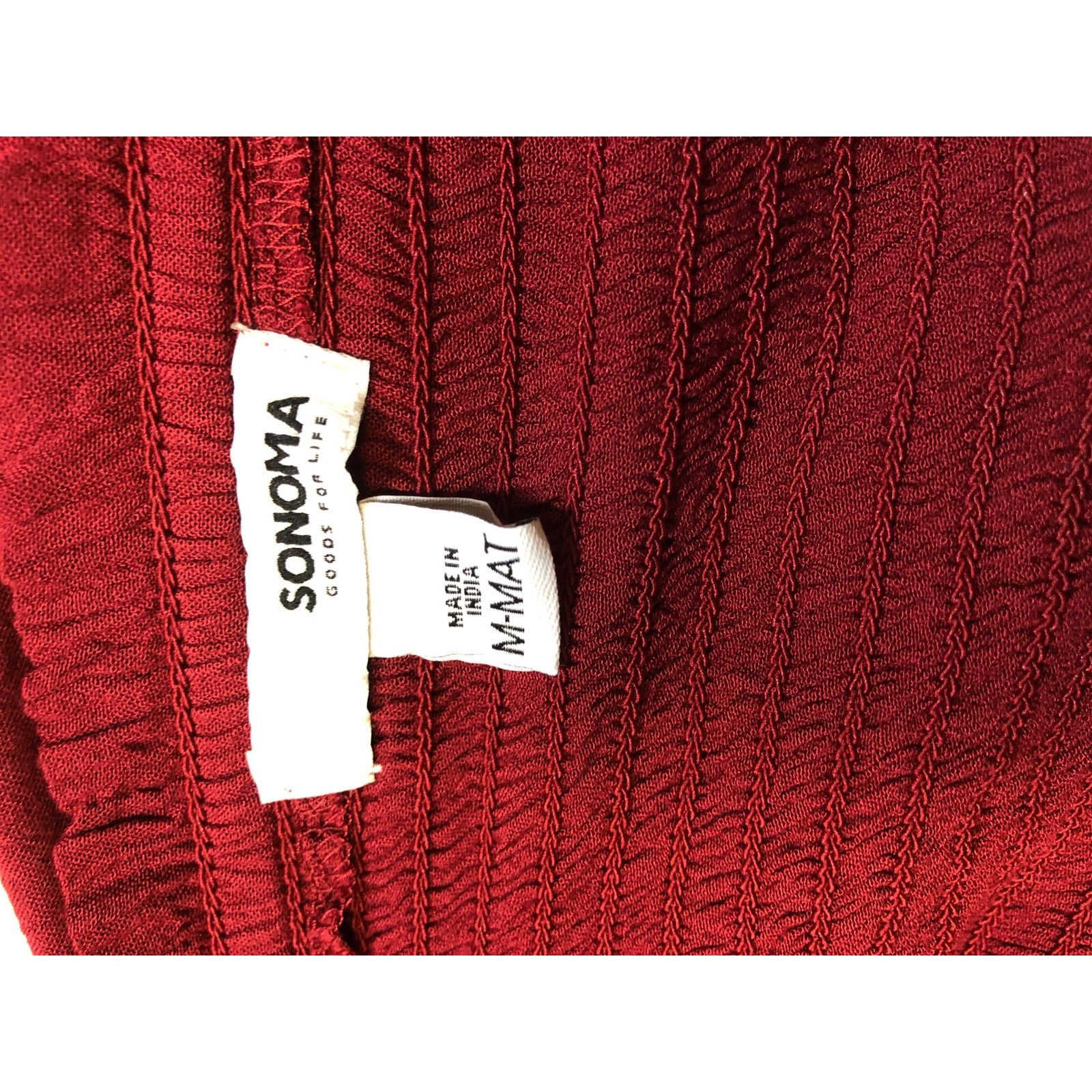 Sonoma Women's Sonoma Goods for Life Red Maturnity Shirt Size M / US 6-8 / IT 42-44 - 4 Thumbnail