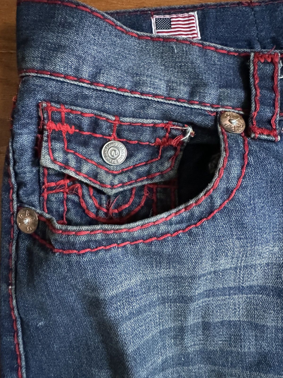 True Religion Red Stitch True Religion Size US 36 / EU 52 - 2 Thumbnail