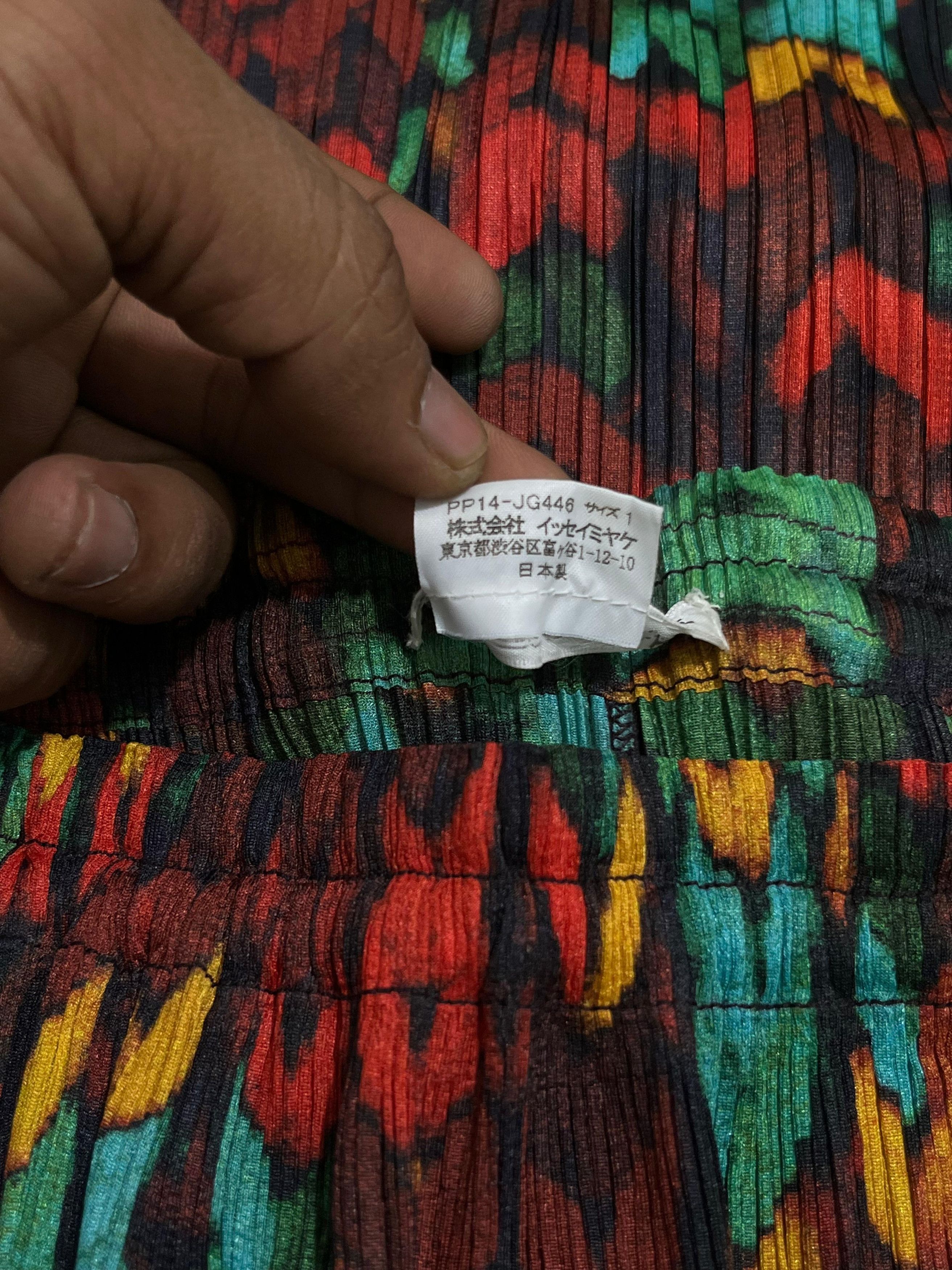 Pleats Please Issey Miyake Pleats Please Issey Miyake Multicolor Maxi Skirt Size 23" - 8 Thumbnail