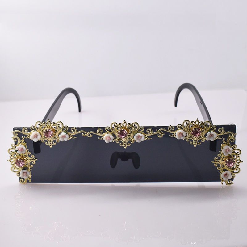 Electric Visual Hip-hop Street ins style custom avant-garde sunglasses Size ONE SIZE - 1 Thumbnail