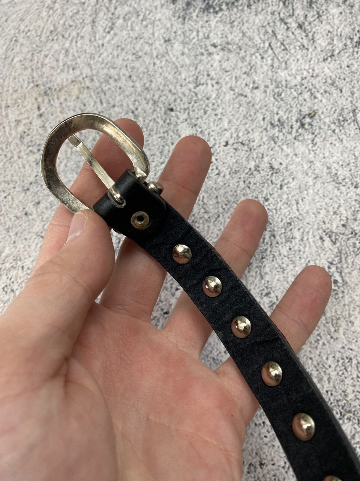 Vintage Punk Goth Spike Bracelet Leather Studded Cuff Alternative Size ONE SIZE - 15 Thumbnail