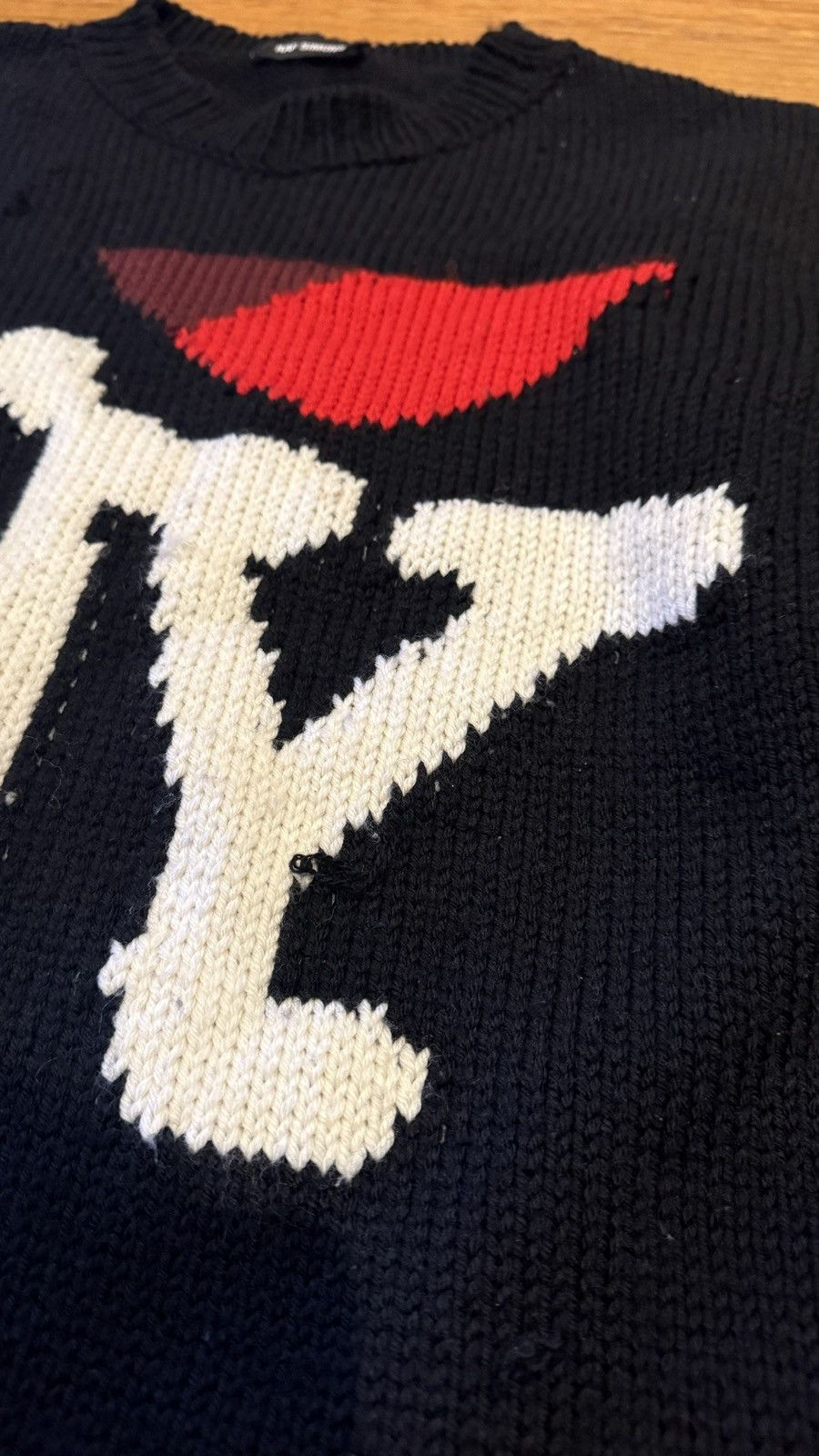 Raf Simons Raf Simons FW2017 I Love NY Wool Knit Sweater Sz M Size US M / EU 48-50 / 2 - 2 Thumbnail