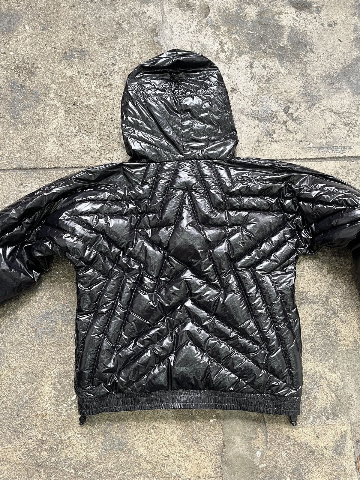 Bad Son Badson Black Star Puffer Jacket (unisex) Size US S / EU 44-46 / 1 - 18 Thumbnail