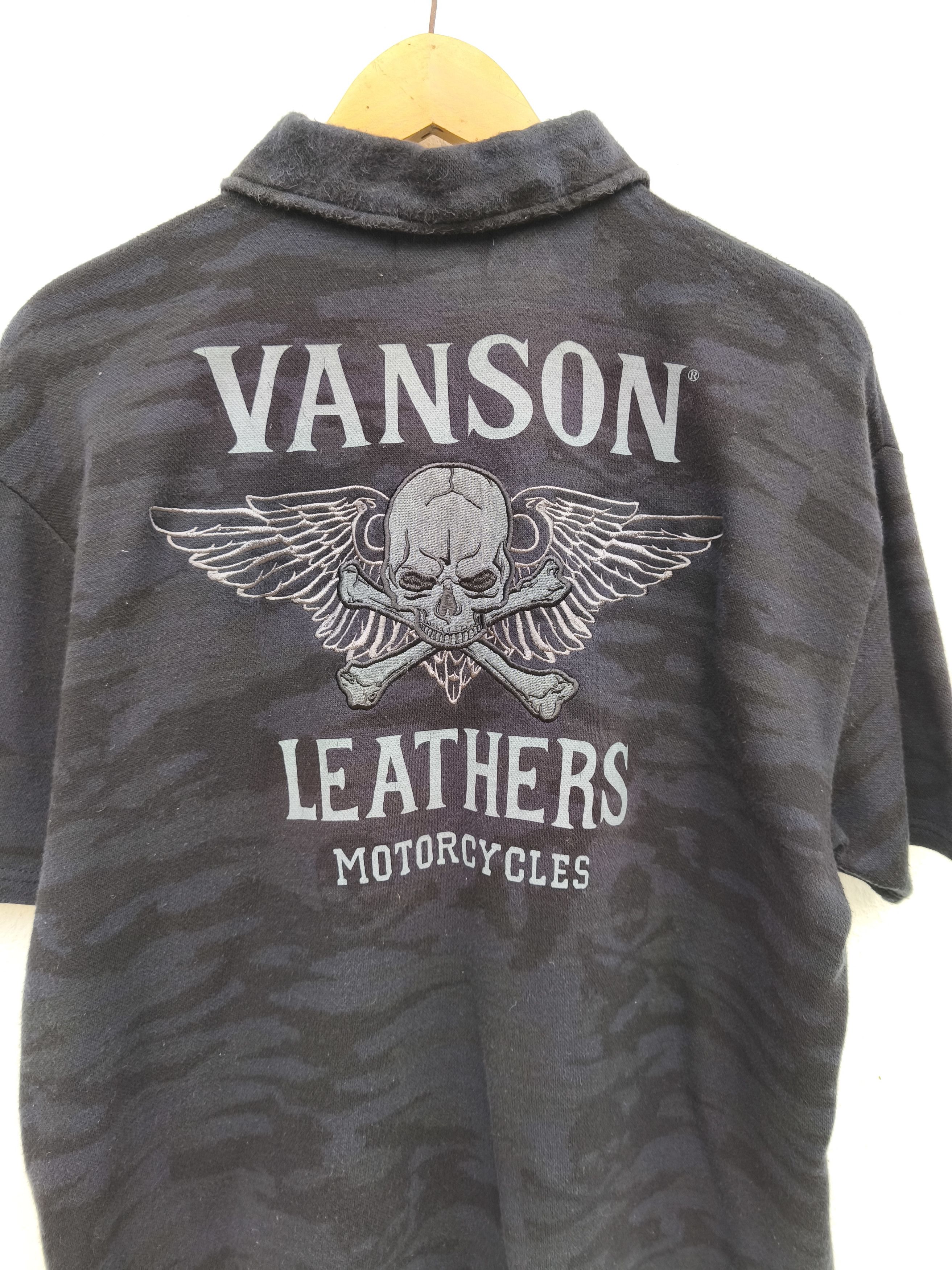 Vanson Leathers Vanson Leathers polo tee camouflage Skulls beauty beast Size US L / EU 52-54 / 3 - 4 Thumbnail