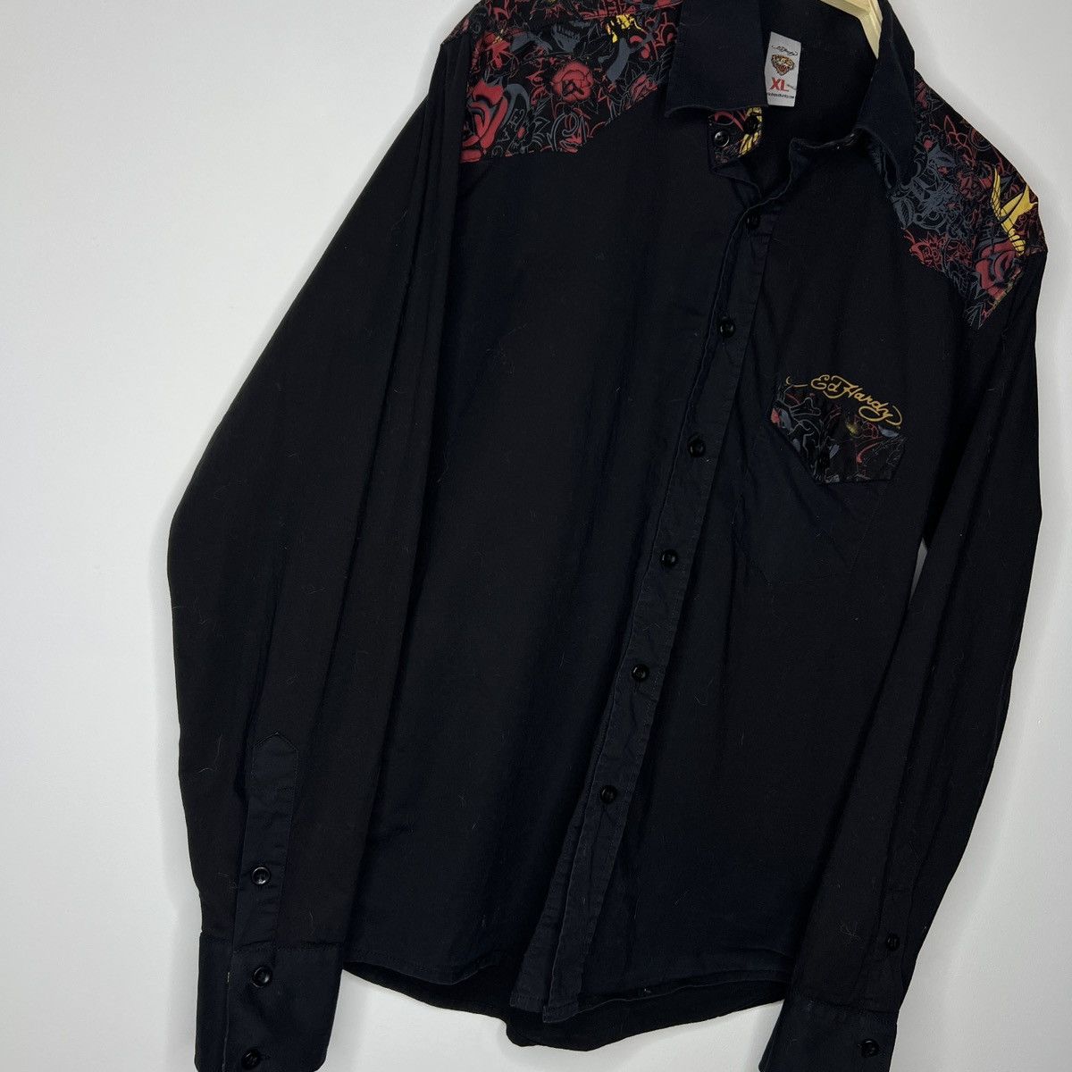 Affliction Crazy Vintage Ed Hardy Shirt Big Spellout Logo Love Kills Size US M / EU 48-50 / 2 - 4 Thumbnail