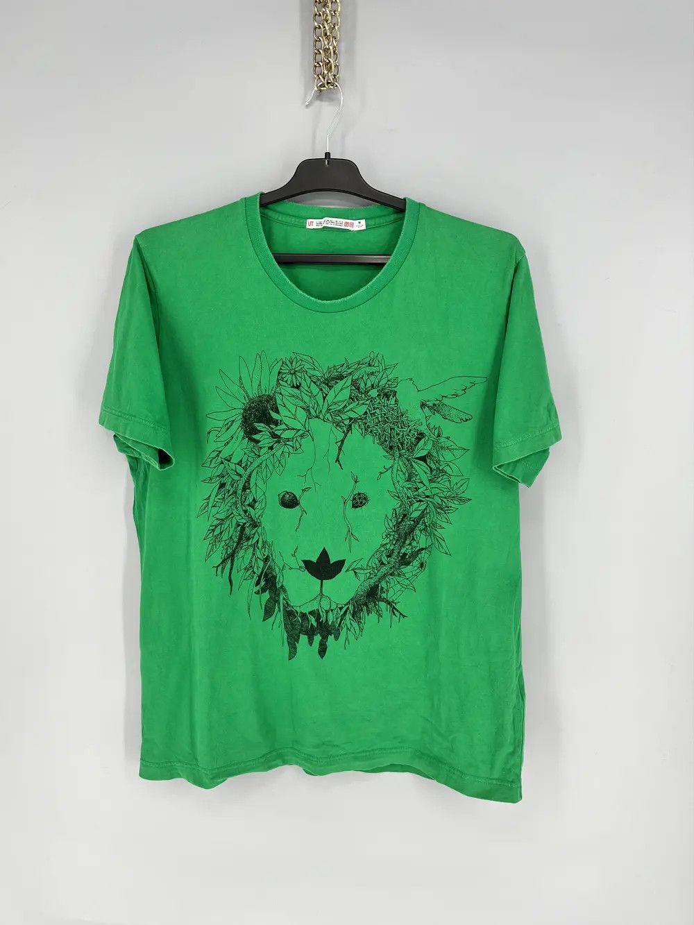 Uniqlo Vintage Mens Uniqlo x Lion Floral Hawai Tee🔥 Streetwear Sty Size US M / EU 48-50 / 2 - 1 Thumbnail