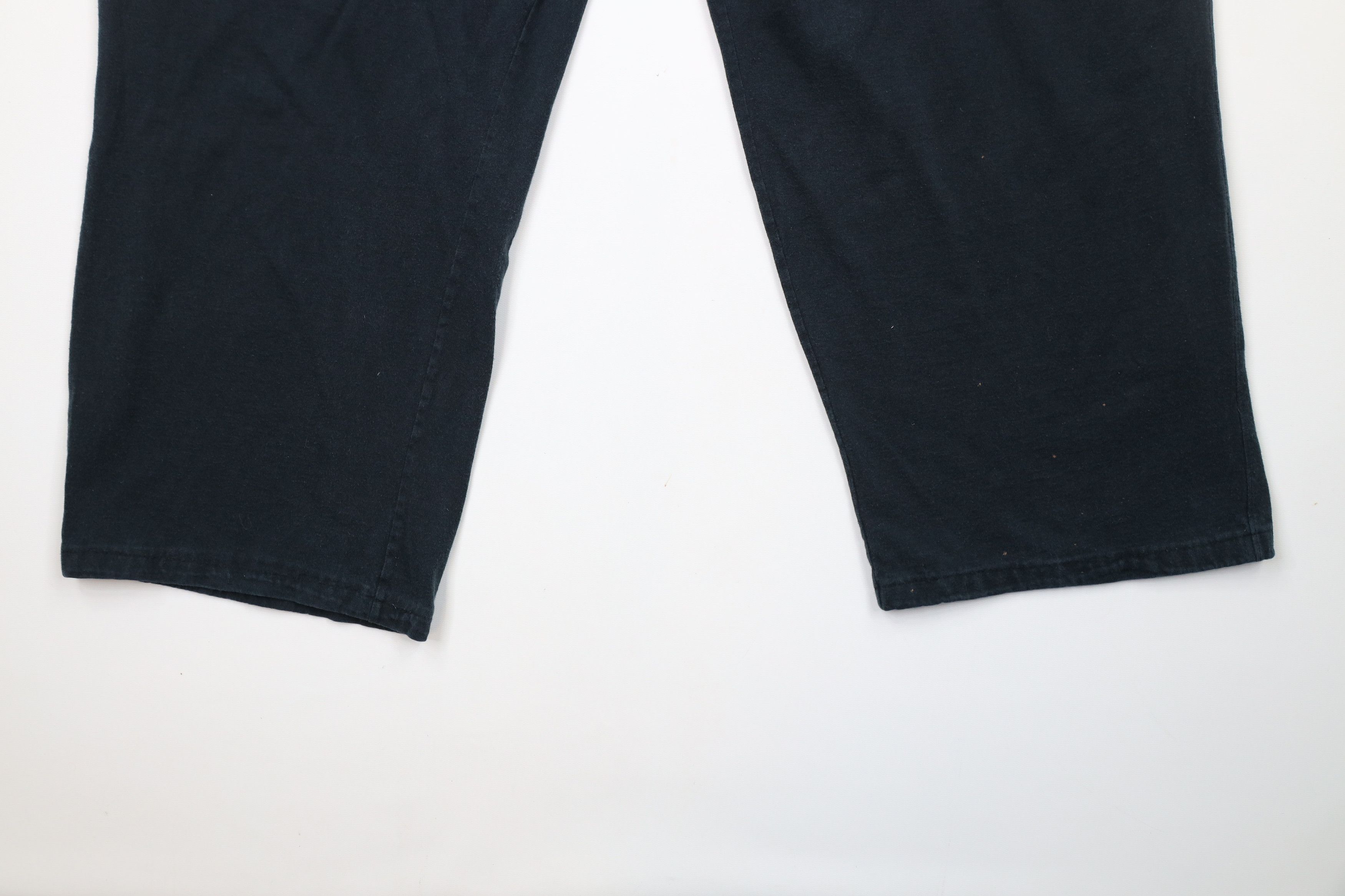 Champion × Vintage Vintage 90s Champion Logo Wide Leg Pants Cotton Black Size US 40 / EU 56 - 4 Thumbnail