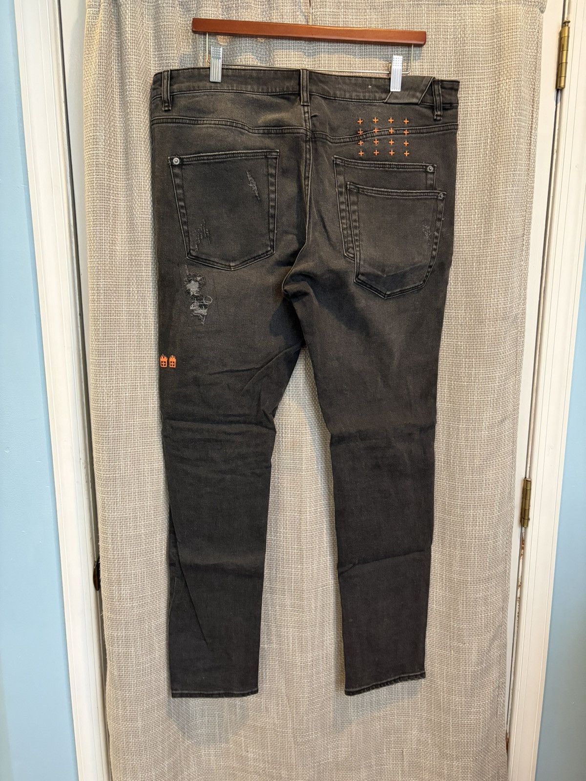 Ksubi × Travis Scott Ksubi Travis Scott 🔥🔥 Distressed Dark Grey Denim Jeans Size US 36 / EU 52 - 2 Thumbnail