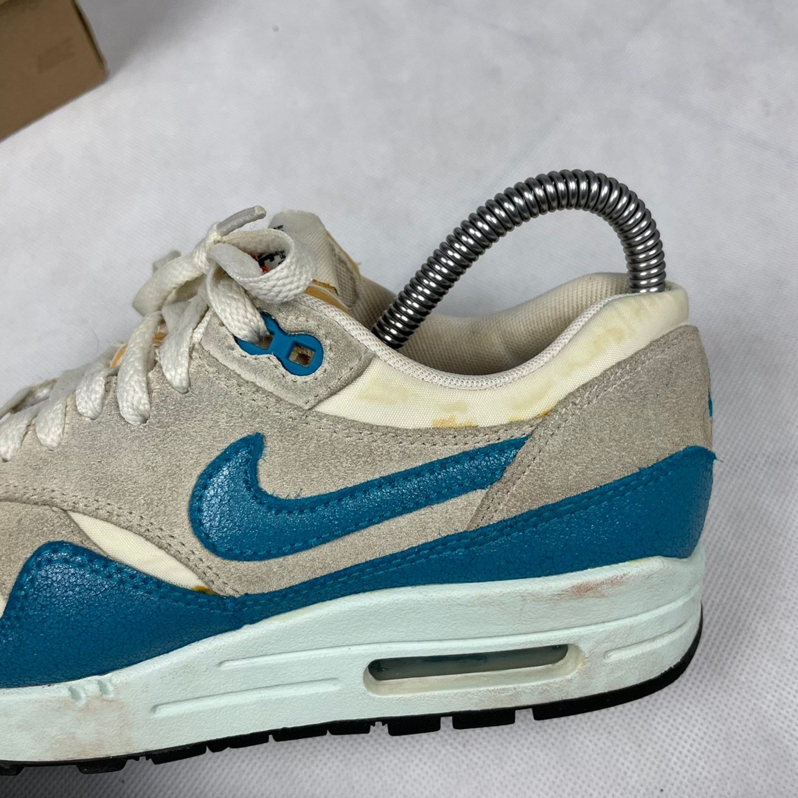 Nike × Vintage Nike Air Max 1 Vintage Sail Neo Turquoise Size US 6,5 Size US 6.5 / IT 36.5 - 5 Thumbnail