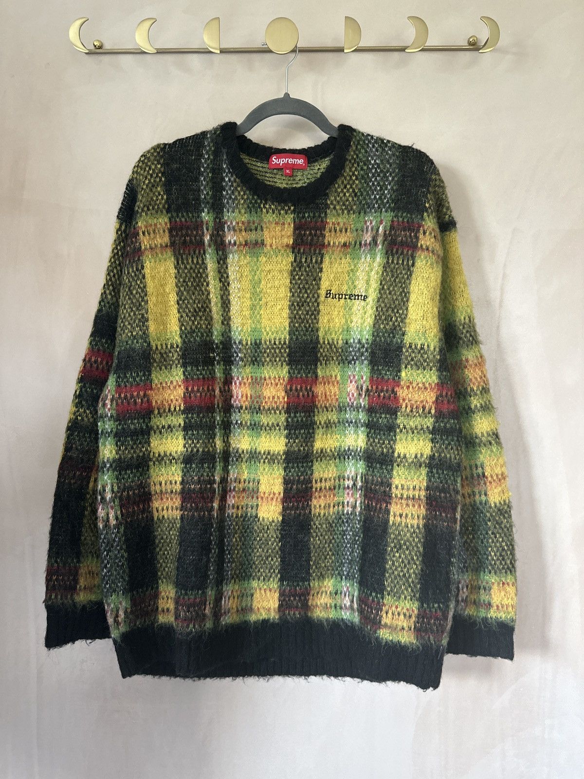トップス supreme brushed mohair cardigan Supreme Brushed Grid Cardigan Sweater Mohair Black Medium SS22 | eBay