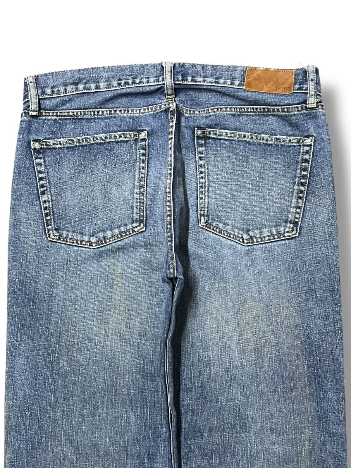 Uniqlo Loose Uniqlo S-002 Vintage Japan - Faded Mud Wash Jeans Size US 35 - 5 Thumbnail