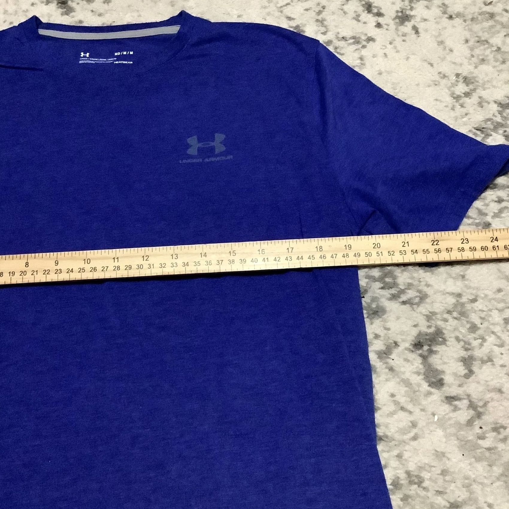 Under Armour Under Armour Men's T-Shirt Crew Neck Navy Blue Loose Fit Heat Gear Top M Size US M / EU 48-50 / 2 - 4 Thumbnail