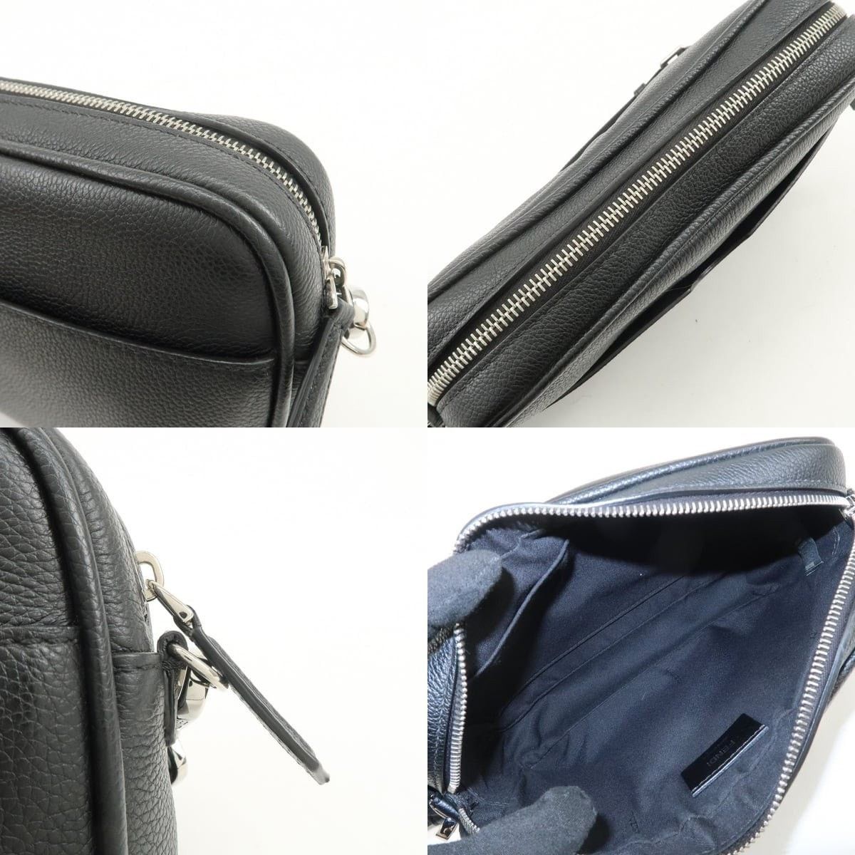 Fendi Fendi Roma Camera Case Calfskin Crossbody Bag Black Size ONE SIZE - 6 Thumbnail