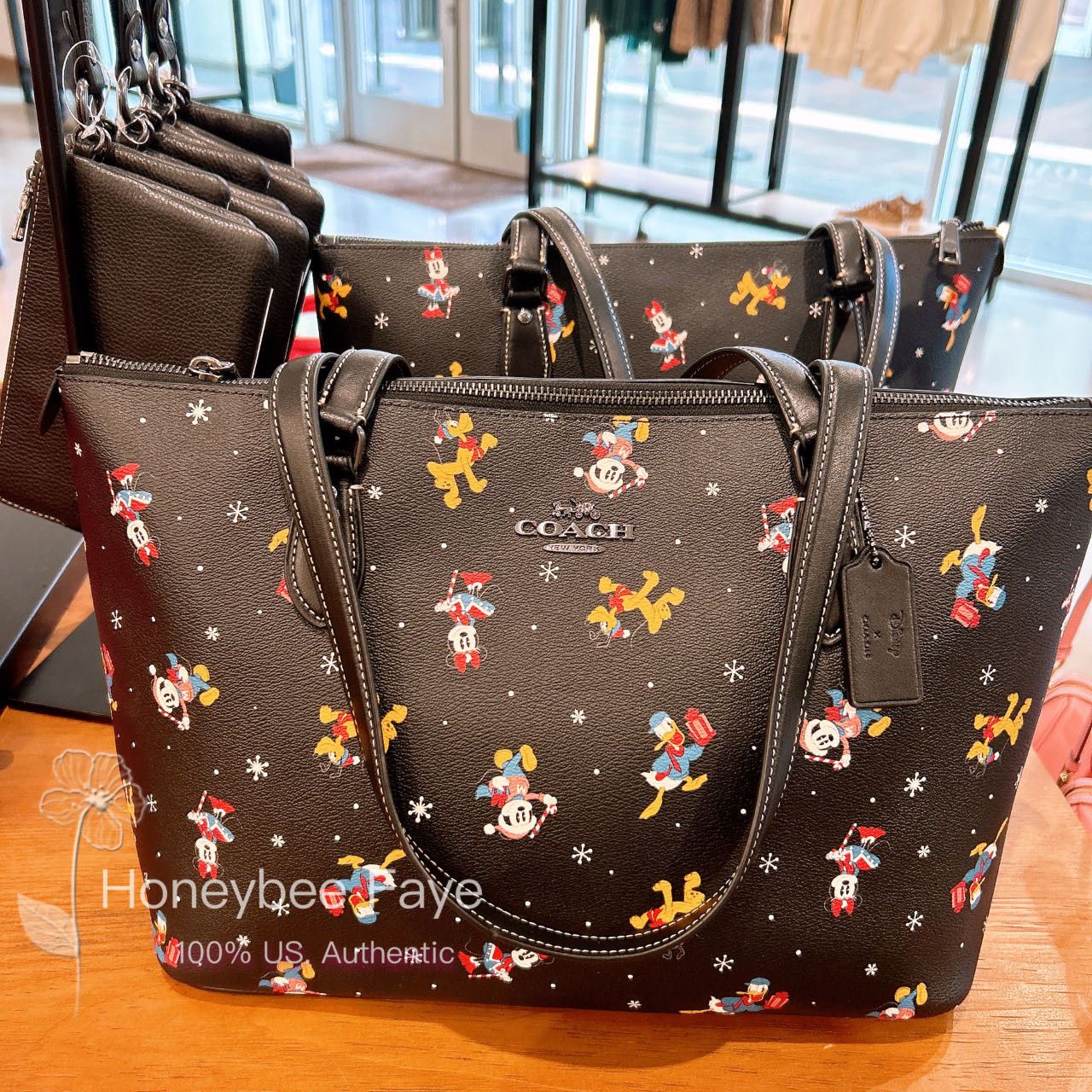 Coach Disney Bell Flower City selling Zip Tote NWT