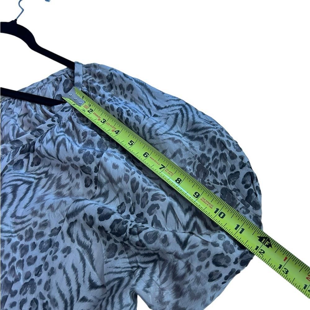 Designer Rebecca Taylor l Silk Leopard Print Mini Dress Size 2 Size XS / US 0-2 / IT 36-38 - 8 Thumbnail