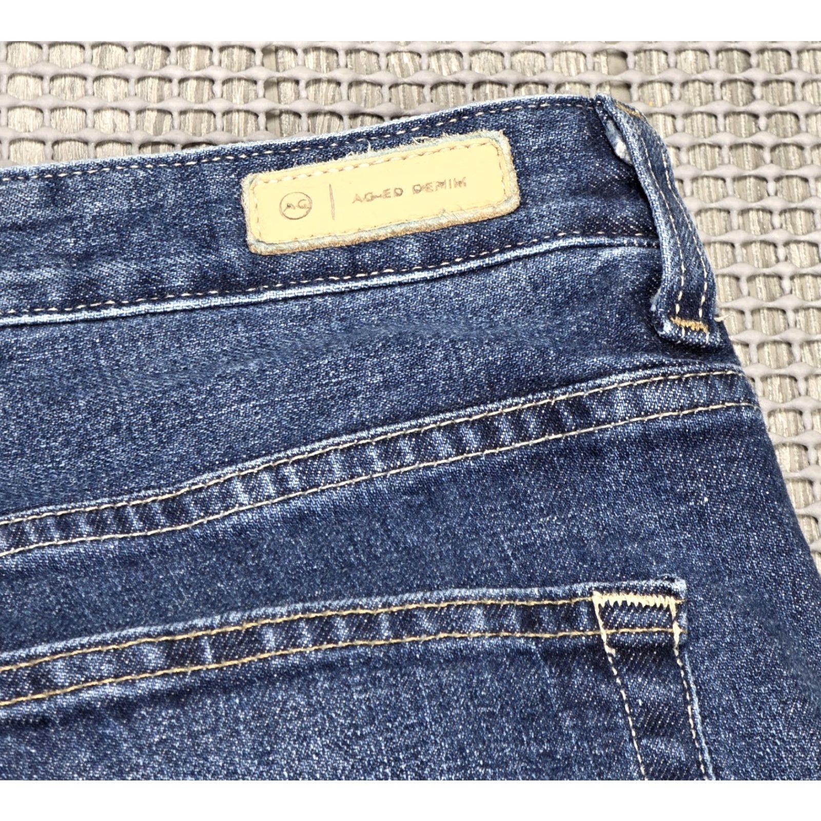 Vintage AG Adriano Goldschmied 31 Alexxis Boot High Rise Jeans 31x30 Blue Denim Slim Bootcut Womens 31 Size 24" / US 00 / IT 34 - 7 Thumbnail