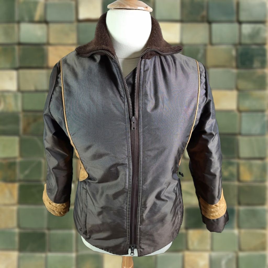 Vintage VINTAGE Arctic Wear Women's Ski Snowmobile Coat Jacket L Brown Nylon Zip Coat 60s 70s USA Made Size L / US 10 / IT 46 - 1 Thumbnail