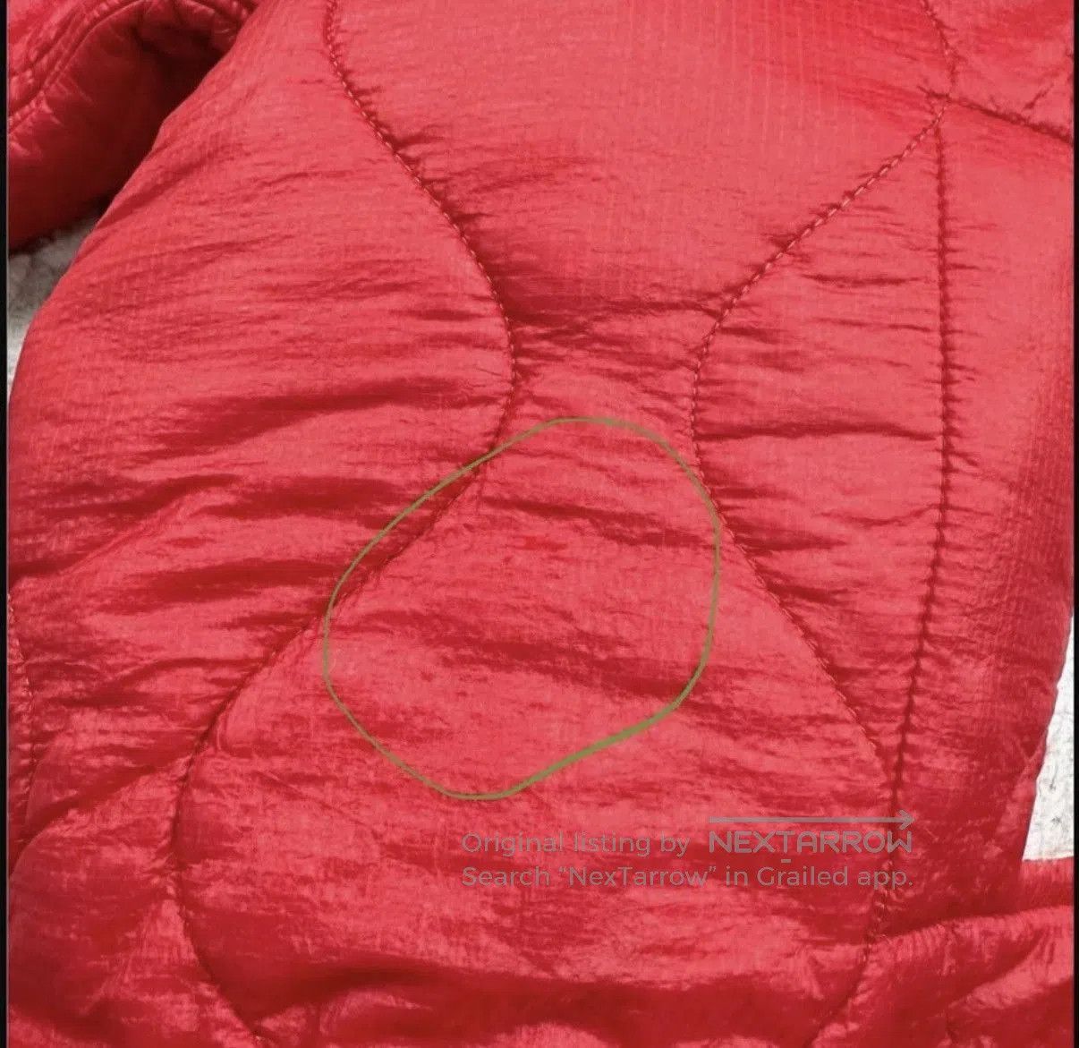 N.Hoolywood Red Quilted High Collar Zip Jacket . Size US S / EU 44-46 / 1 - 6 Thumbnail