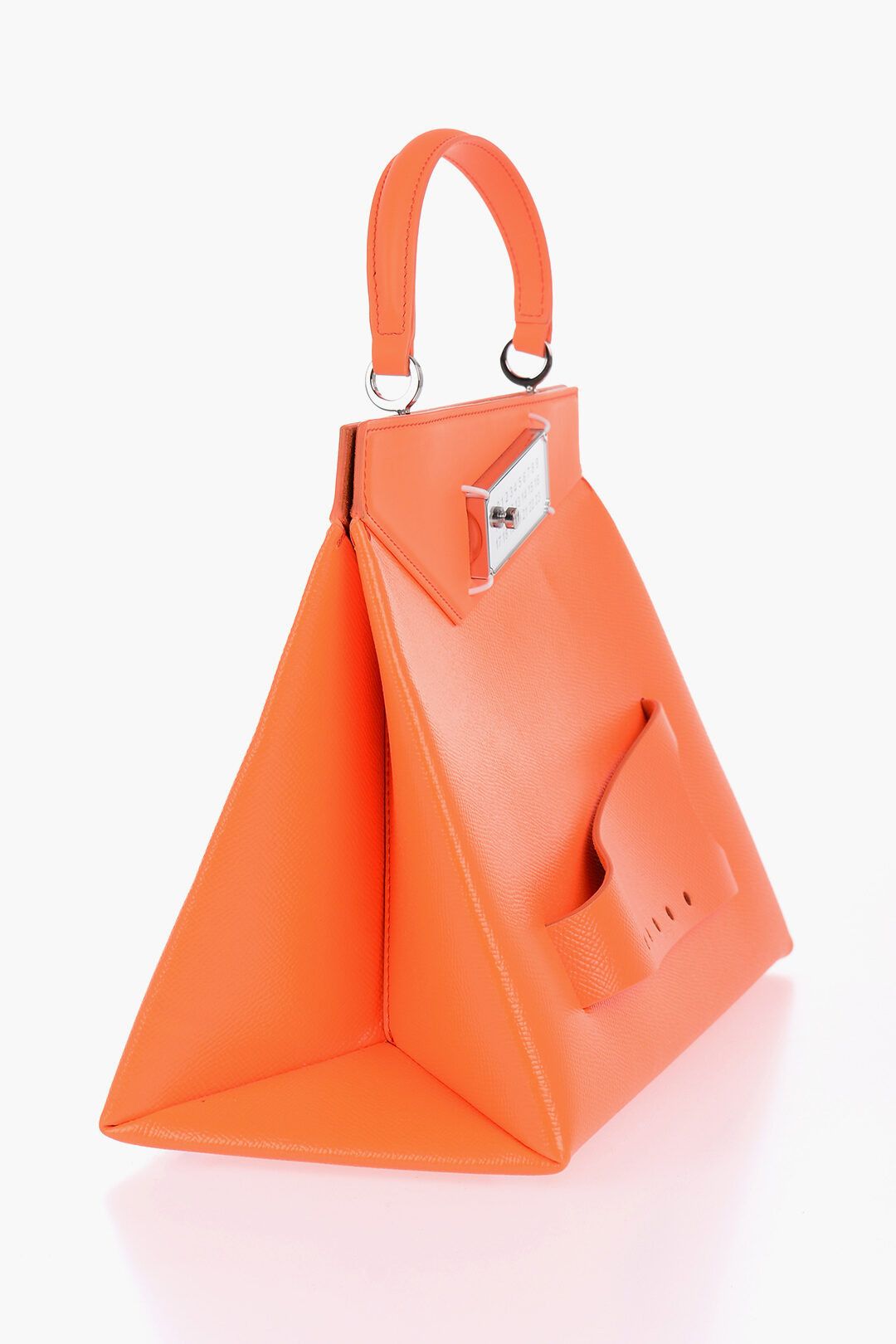 Maison Margiela og1mm1224 Size: OS / Leather Neon Handbag in Orange Size ONE SIZE - 2 Thumbnail