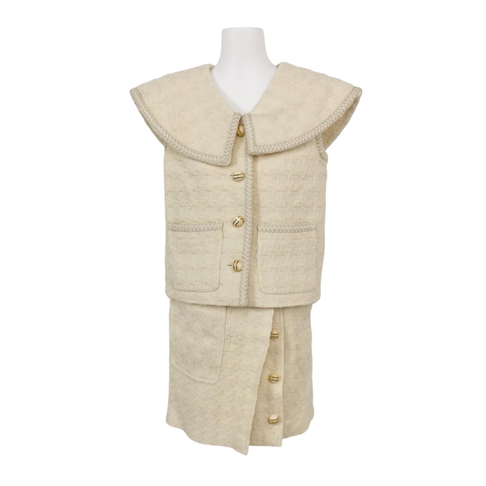 Gucci Gucci Textured Wool Alpaca Blend Blazer Set IT 36 Size XS / US 0-2 / IT 36-38 - 1 Thumbnail