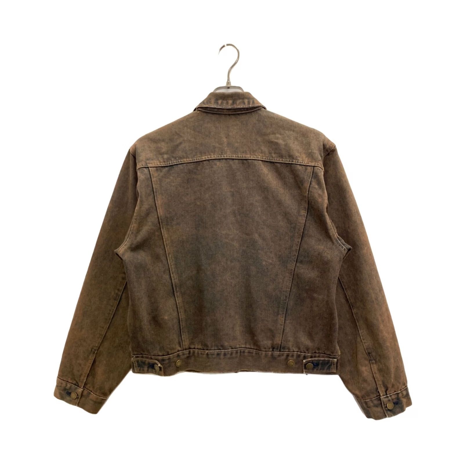 Vintage EXPRESSIONS Denim Jacket Men Size M Brown Jacket Size US M / EU 48-50 / 2 - 2 Thumbnail