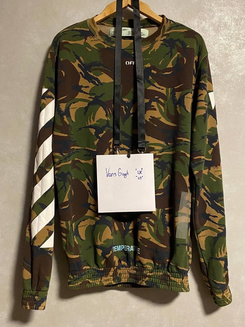 Off-White OFF-WHITE Camo Print Tee Virgil Abloh Temperature T-shirt Size US S / EU 44-46 / 1 - 6 Thumbnail