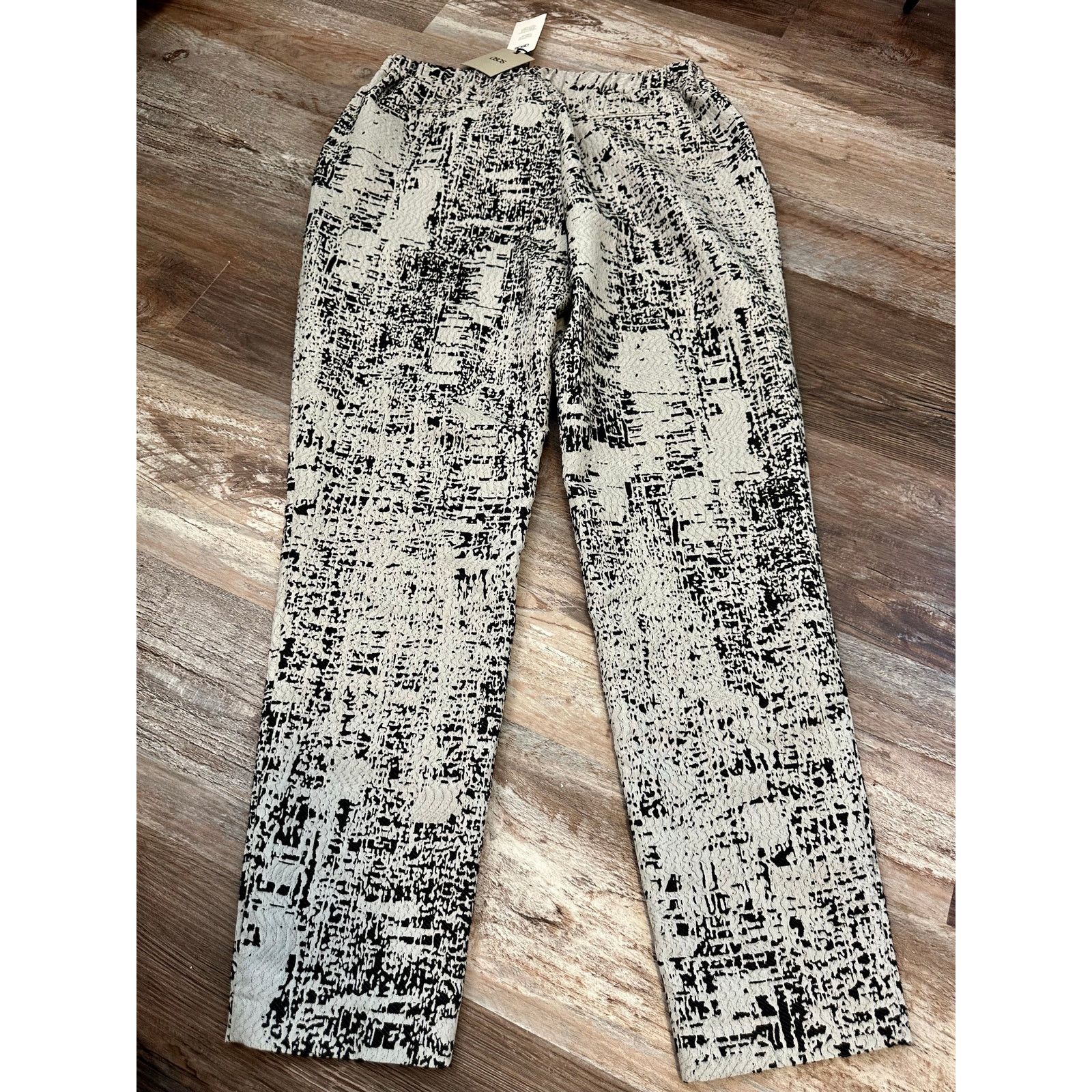 Asos ASOS Abstract black/gray print women's pants sz 8 NWT Size 30" / US 8 / IT 44 - 7 Thumbnail
