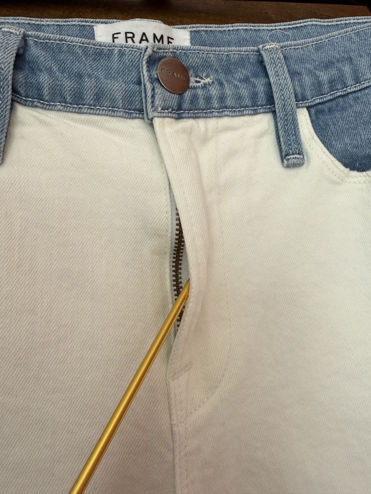 Frame Frame Denim Women’s Colorblock Le High Straight Hem Jeans Size 28" / US 6 / IT 42 - 4 Thumbnail