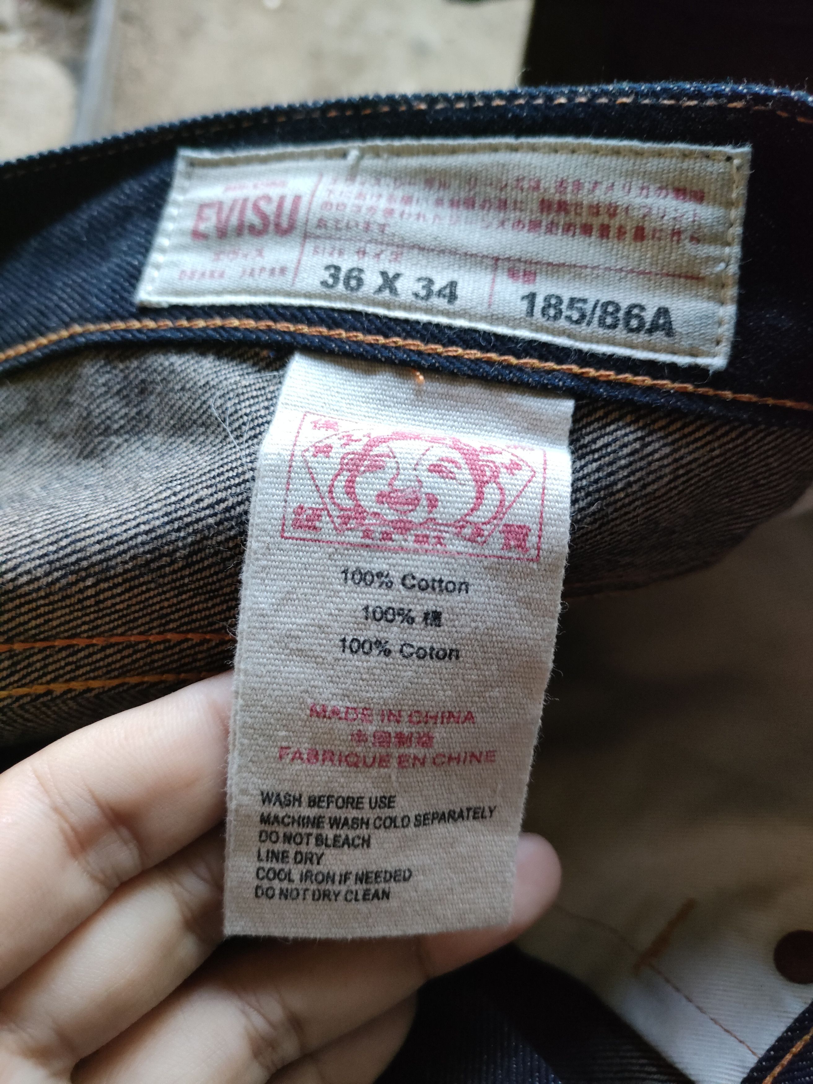Evisu Evisu Script Logo Selvedge Jeans Size US 36 / EU 52 - 5 Thumbnail