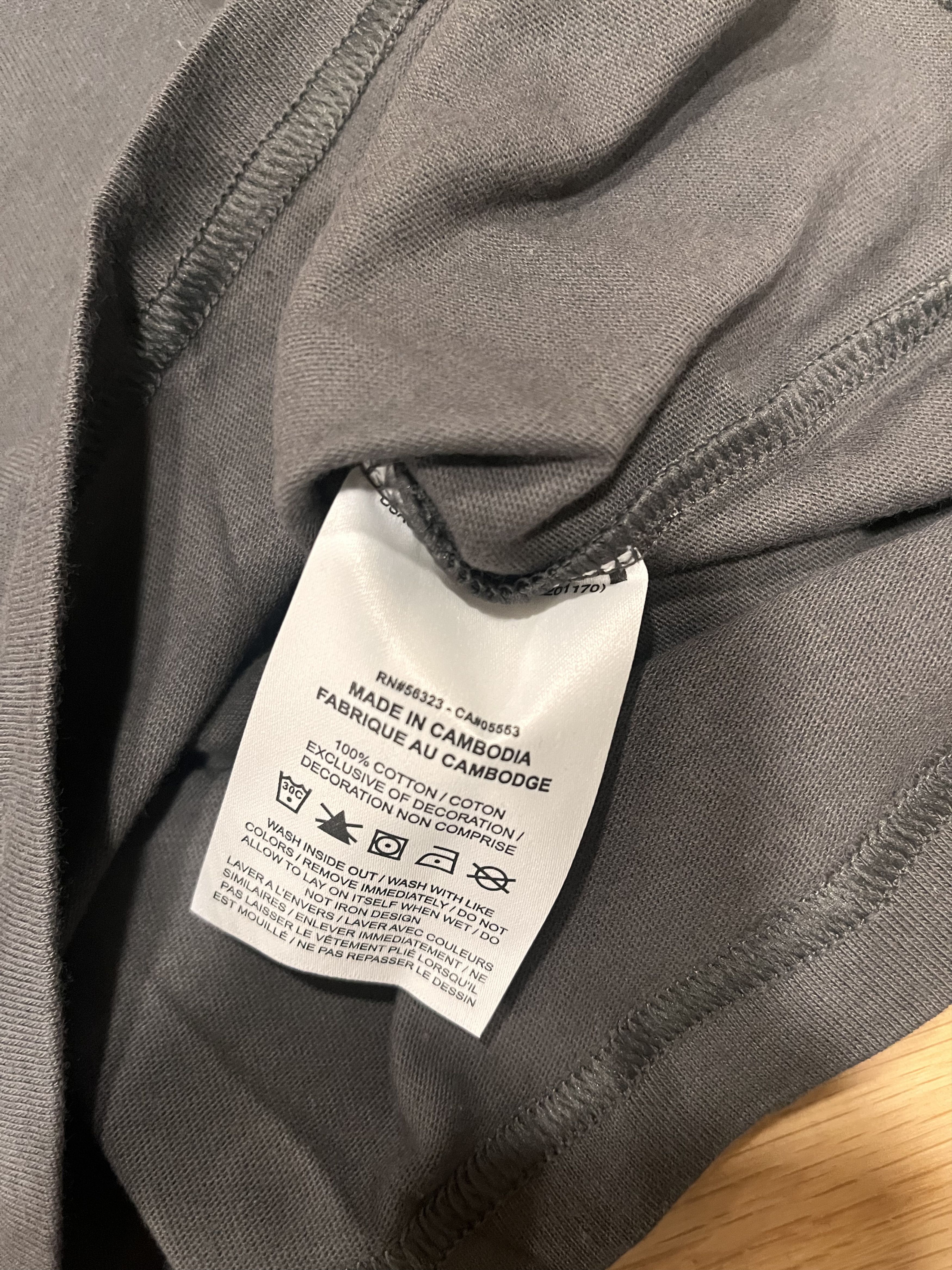 Nike × Tom Sachs Embroidered Ten Bullets T-Shirt (Dark Gray) Size US M / EU 48-50 / 2 - 7 Thumbnail