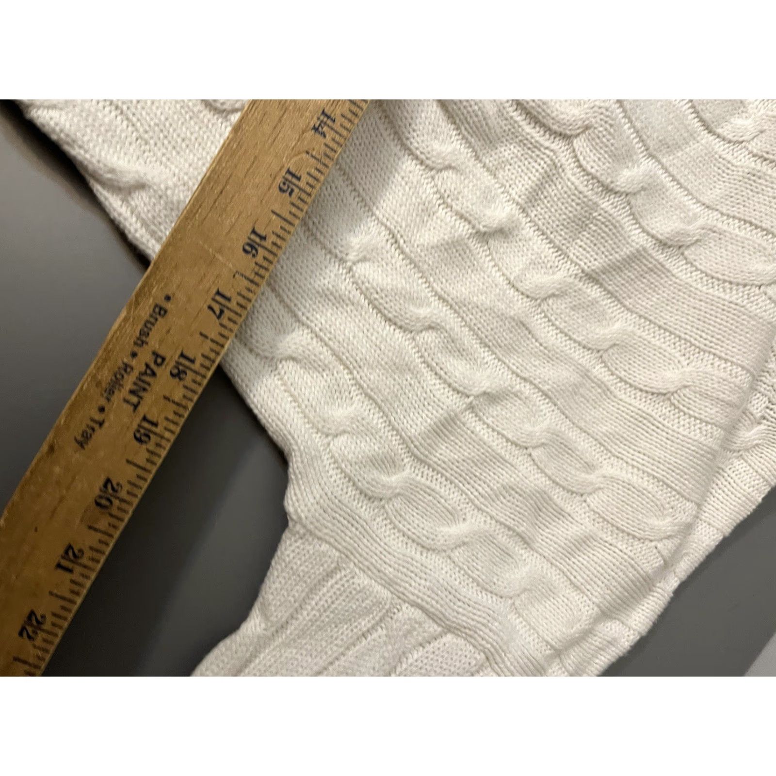 Gap Gap Sweater White Cable-Knit Cropped Size S Women Pullover Knit Shirt (Adult)| Womens Size S / US 4 / IT 40 - 5 Thumbnail