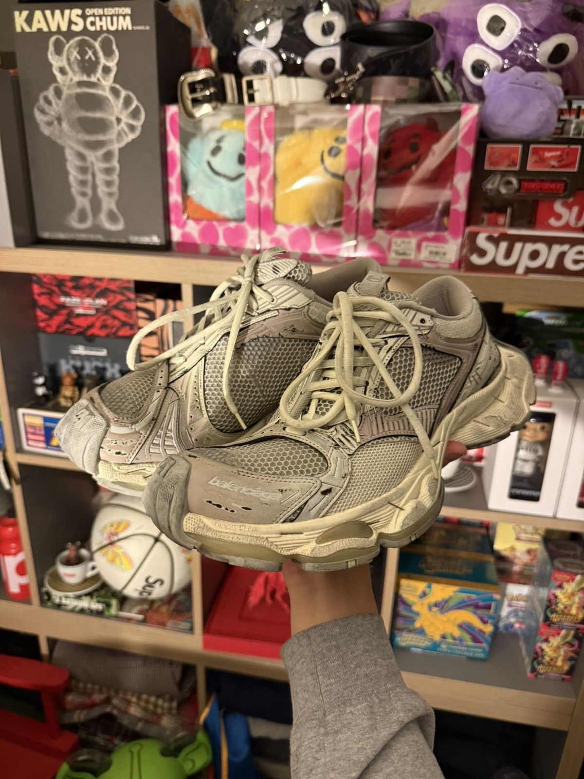 Balenciaga Balenciaga Stapler Sneakers White/Grey/Beige | Grailed